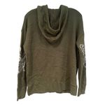 Just Polly Butterfly Hoodie Sweater Junior's Medium Olive Boho Hippie Retro NWT‎ Green Photo 5