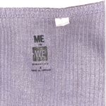 Me to We  fitted crop zip up shirt in lavender Photo 4