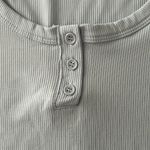 Rue 21 nwt ribbed baby blue tank w/ buttons Photo 2