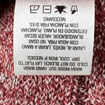 Laura Scott  Size XL Sweater Red Gold Thread Cable Knit Crew Neck Long Sleeves Photo 8