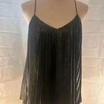 EXPRESS Black Pleated Spaghetti Strap Top Photo 0
