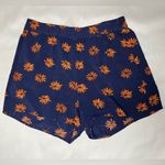 Madewell  Navy Blue and Orange Floral Shorts Photo 7