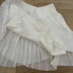 White Mini Tennis Skirt Photo 3