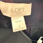 Loft ‎ Outlet Navy Red Curvy Size 8 Skinny Plaid Ankle Casual Pants NWT Photo 7