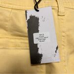 Siena High Rise Crop Wide Leg Jeans. Pale Yellow. Size 26 Yellow Photo 3