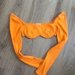 Princess Polly BECCA LONG SLEEVE CROP TOP ORANGE size 2 Photo 1