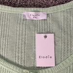Elodie  Green Waffle Knit Crop Top Photo 1