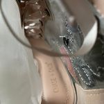 Chase and Chloe NUDE SUEDE FLOWER PATCH MESH STILETTO Photo 8