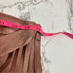 Anthropologie  Maeve Paulina Pleated Midi Skirt shimmer pink Sz 6 blush Photo 6