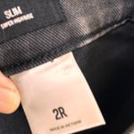 EXPRESS  Womens Slim Super High Rise Grey Jeans Embellished Lightning Bolt Sz 2R Photo 2