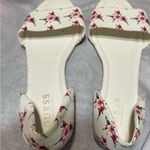 Guess Women's Sandals - Cream with Pink Floral Photo 2