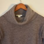 Susan Bristol  Brown Cowl Neck Sweater 100% Merino Wool Photo 4