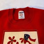 Jerzees Retro Patriotic Grandma Sweatshirt Red White & Blue Size Large Photo 8