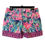 Lilly Pulitzer New Flamenco beach Flamingo Callan Short Flat Front 5" Sz 2 Photo 6