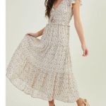 Dee Elly Floral Maxi Dress Size Medium Spring Summer Romantic Photo 1