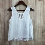 Maison Jules  White Tank Top with Red Embroidery Photo 4