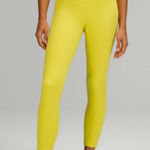 Lululemon  Align Leggings 25" High-Rise Yellow Serpentine Bright Sz 6 RARE Athletic Athleisure Yoga Photo 0
