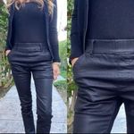 BEVY FLOG Dafna High Rise Black Pinstriped Stretch Skinny Pant size 27 Photo 1