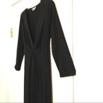 Liz Lange  Maternity black tie back dress M Photo 1