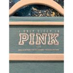 PINK - Victoria's Secret Victoria Secret Pink Women's Blue Graphic Henley Long Sleeved T-Shirt Size L Photo 1