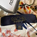 Rachel Roy Nola Size XS White Floral V-Neck Jersey Wrap Midi Dress Wedding Event Photo 2