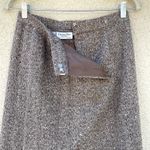 Christian Dior Vintage Separates Wool Pencil Skirt 4 Tan Brown Photo 3