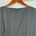 Calvin Klein  black short sleeve sheath dress hidden back zip fun buttons size 8 Photo 2