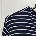 NWT Long Tall Sally Striped Navy and White Stretch Jersey Knit Dress Photo 3