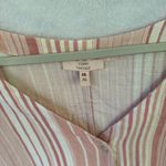 Como vintage PLUS SIZE  Pink and Cream Striped Blouse Photo 1