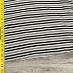 Dina Be e Sleeveless Black, Gray & Cream Striped Above the Knee Swing Dress M Photo 8