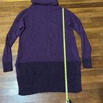 White + Warren Deep Purple Cashmere Turtleneck Tunic Sweater, Medium Photo 1