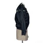 SERGIO TACCHINI Black Nylon Jacket Floral Paisley Size 8 Vintage Korea Photo 2