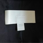 Hugo Boss Janufa Dark Blue Pinstripe Wool Blend Long Sleeve Suit Jacket Photo 7