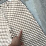 Madewell Wide-Leg Pants slim emmett gingham womens Beige (size 29) minimalist Photo 5