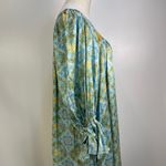 Mi Golondrina Eli Verdes Azuelejos Dress Floral Printed Blue Size XS Photo 6