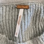 Free People  Autumn Sky Cloud Combo Striped Sweater Womens Size S Green Cream‎ Photo 1