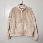 Madeline & Monroe Fleece Pull Over 1/2 Zip Beige Sweater Size XXL EUC Tan Photo 0