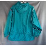 Vintage Kaelin Teal Tribal size 12 windbreaker jacket Blue Photo 3