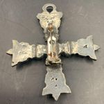 Vintage Silver Cross pendant Brooch Photo 2