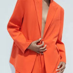 ZARA Orange Oversized Wrap Blazer(Size XS/S) Photo 0