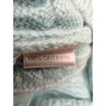 Ann Taylor  100% Cashmere Cable Knit V-Neck Sweater Women's S Mint Green Photo 3