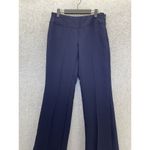 CAbi  Women's Dress Pants Solid Blue Straight Leg Size 4 Crease Photo 9