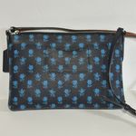 Coach Badlands Blue Midnight Floral East West Pop Out Pouch Crossbody Bag Photo 3