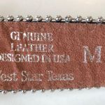West Star Texas Rhinestone Crosses Belt Medium Brown Photo 2