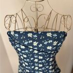 Princess Polly  blue floral strapless Oscar dress size 8 Photo 5