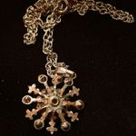 Vintage Gold Tone Fluer De Lis Starburst Coquette Necklace Photo 4