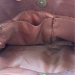 Bueno  Cognac Brown Textured Faux Leather Fringe Boho Shoulder Bag Purse Photo 4