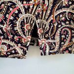 J.Crew  Black and Cream Paisley Skirt women’s size 8 Photo 4