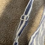 Old Navy  Romper Womens Large Linen Shorts Striped Blue White Pockets Beach Coast Photo 5