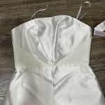 Phoebe White Sz 4 strapless polyester Cocktail Dress White Photo 1